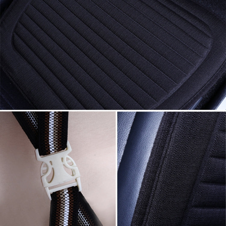 Car Four Seasons Linen Fabric Front Seat Cushion (Beige) by buy2fix