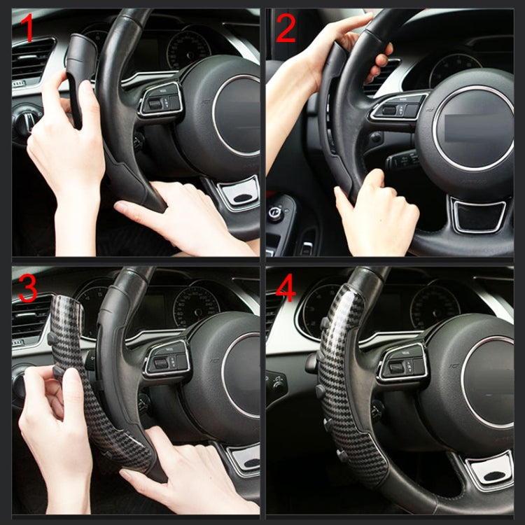 Car Steering Wheel Booster Wheel Spinner Knob Cover (Brown) by buy2fix