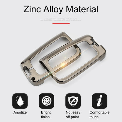 Car Luminous All-inclusive Zinc Alloy Key Protective Case Key Shell for Volkswagen B Style Smart 3-button (Gun Metal) by buy2fix
