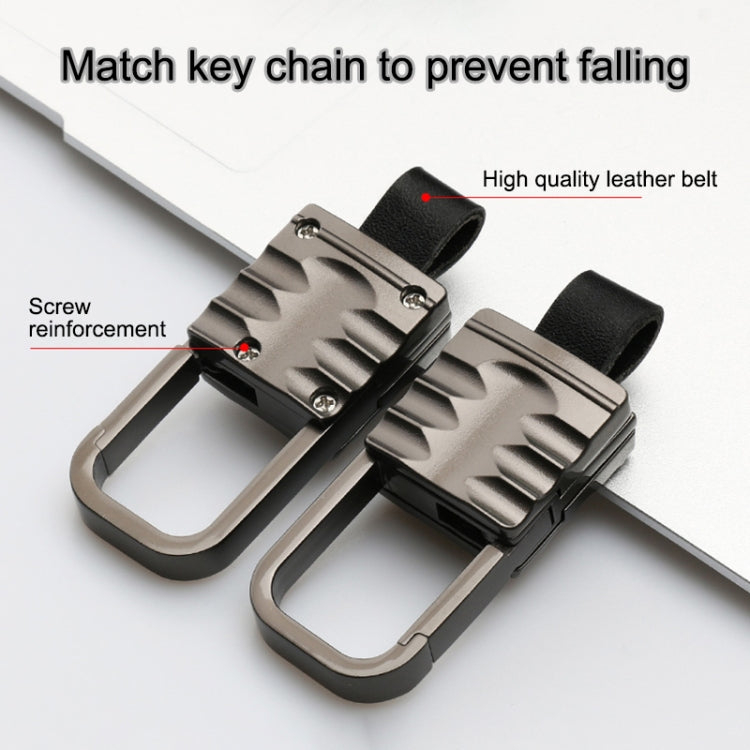 Car Luminous All-inclusive Zinc Alloy Key Protective Case Key Shell for Volkswagen B Style Smart 3-button (Gun Metal) by buy2fix