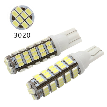 10 PCS T10 DC12V / 1.5W / 6500K / 75LM Car Clearance Lights Reading Lamp with 68LEDs SMD-3020 Lamp Beads - In Car by buy2fix | Online Shopping UK | buy2fix