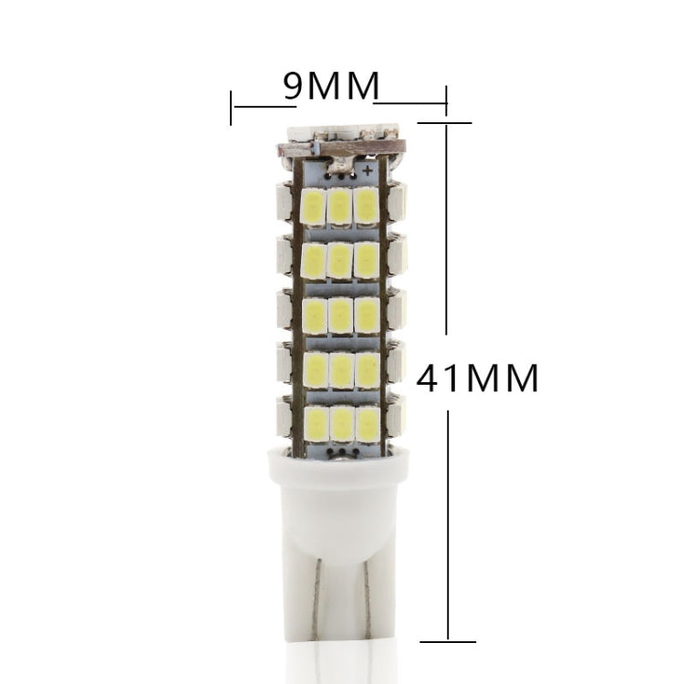 10 PCS T10 DC12V / 1.5W / 6500K / 75LM Car Clearance Lights Reading Lamp with 68LEDs SMD-3020 Lamp Beads - In Car by buy2fix | Online Shopping UK | buy2fix