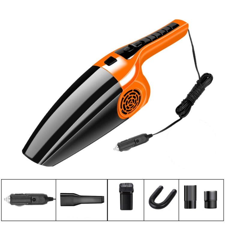 Eighth Generation Car Vacuum Cleaner 120W Wet and Dry Dual-use Strong Suction(Orange) by buy2fix