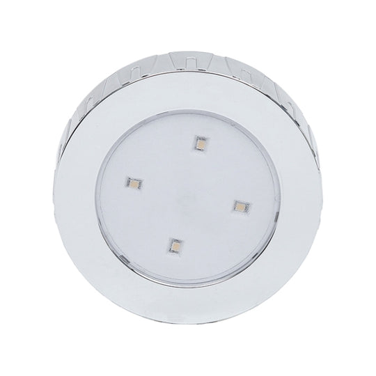 R-1633 4.5V / 0.3W 4LEDs voiture intérieure dôme lumière LED tactile veilleuse (argent)
