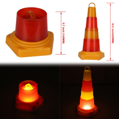 Portable Foldable LED Road Safety Road Cones Height: 42cm -  by buy2fix | Online Shopping UK | buy2fix