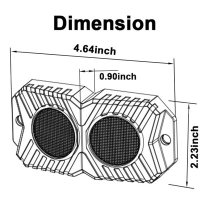 18W DC 12-24V 1.2A LED Double Row Car Bottom Light / Chassis Light / Yacht Deck Atmosphere Light (Red Light) - In Car by buy2fix | Online Shopping UK | buy2fix