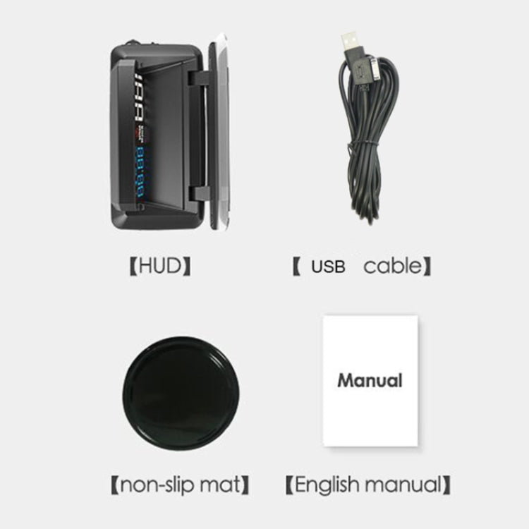 H400G Car 3.5 inch GPS Mode HUD Head-up Display Support Speed / Time / Distance Display by buy2fix