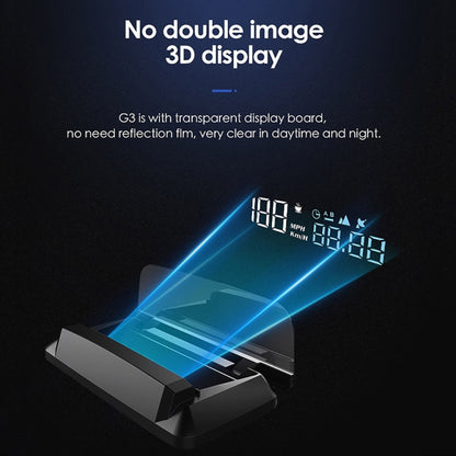 H400G Car 3.5 inch GPS Mode HUD Head-up Display Support Speed / Time / Distance Display by buy2fix