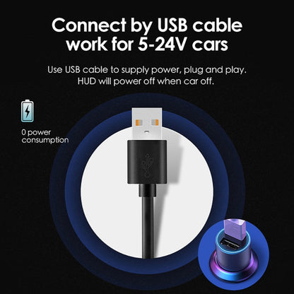 H400G Car 3.5 inch GPS Mode HUD Head-up Display Support Speed / Time / Distance Display by buy2fix