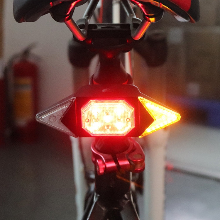 USB Rechargeable Bicycle Turn Light Wireless Remote Control Bike Tail Light - Taillights by buy2fix | Online Shopping UK | buy2fix