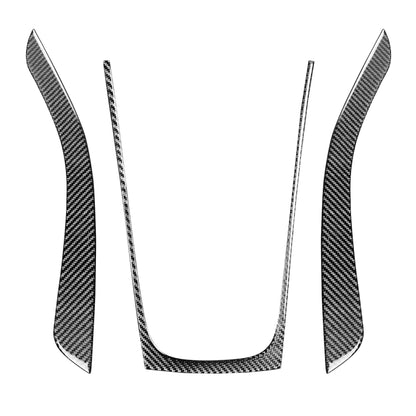 3 in 1 Car Carbon Fiber Gears Panel Decorative Sticker for Audi A5 Hard Top 2008-, Left and Right Drive Universal by buy2fix