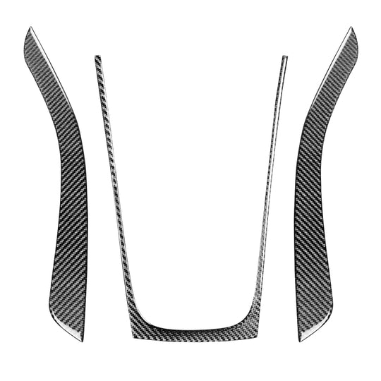 3 in 1 Car Carbon Fiber Gears Panel Decorative Sticker for Audi A5 Hard Top 2008-, Left and Right Drive Universal
