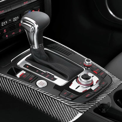 3 in 1 Car Carbon Fiber Gears Panel Decorative Sticker for Audi A5 Hard Top 2008-, Left and Right Drive Universal by buy2fix
