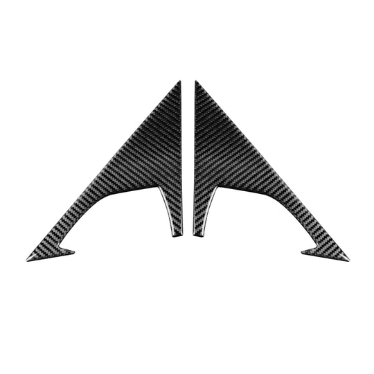 2 PCS Car Carbon Fiber Front Triangle Decorative Sticker for Infiniti FX 2009-2013/QX70 2014-, Left and Right Drive Universal