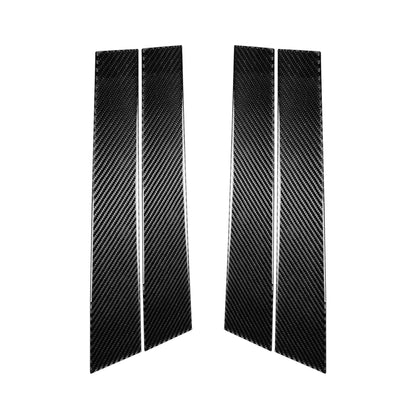 4 PCS Car Carbon Fiber B Pillar Decorative Sticker for Infiniti FX 2009-2013/QX70 2014-, Left and Right Drive Universal by buy2fix