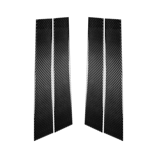 4 PCS Car Carbon Fiber B Pillar Decorative Sticker for Infiniti FX 2009-2013/QX70 2014-, Left and Right Drive Universal by buy2fix