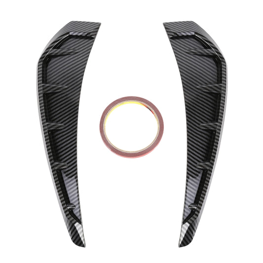 2 PCS Car Soft Silicone Decorative Sticker Outside Sticker, Carbon Fiber Texture by buy2fix