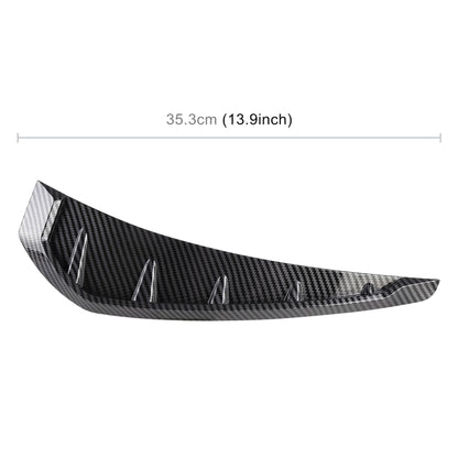 2 PCS Car Soft Silicone Decorative Sticker Outside Sticker, Carbon Fiber Texture -  by buy2fix | Online Shopping UK | buy2fix