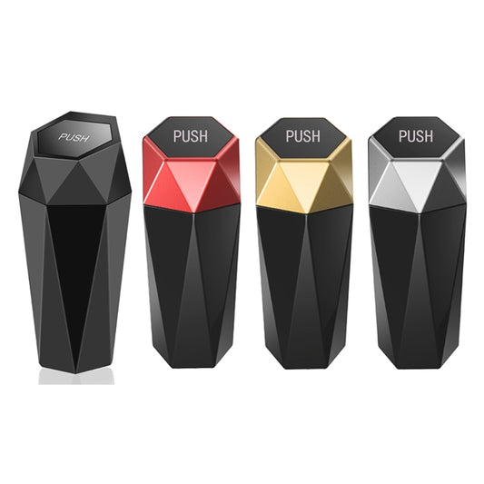 Car Mini Trash Can Desktop Storage Box(Silver) by buy2fix