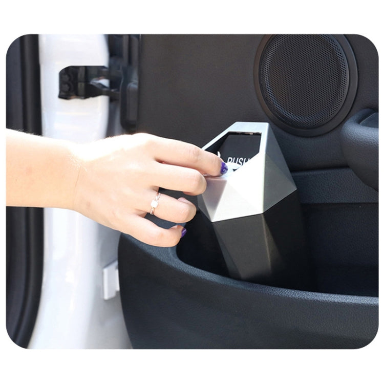 Car Mini Trash Can Desktop Storage Box(Black) by buy2fix
