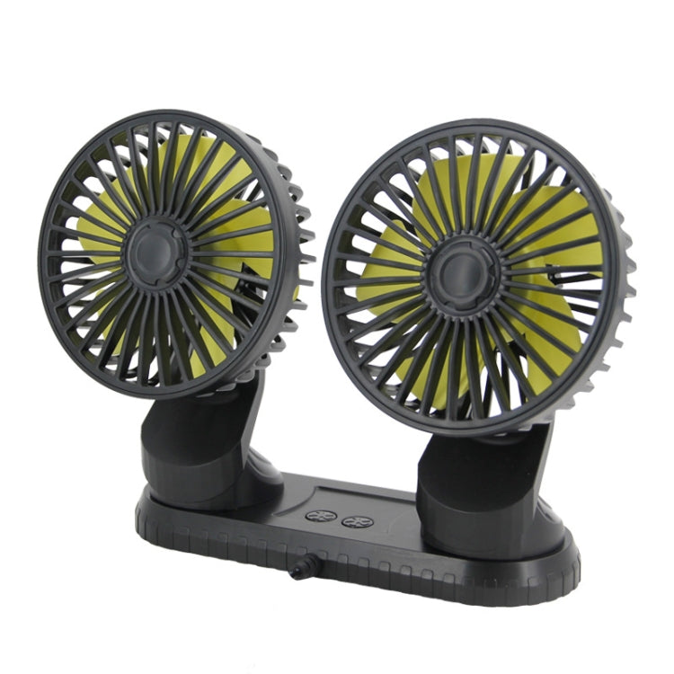 F404 Car Center Console USB Dual-head Electric Cooling Fan with Aromatherapy by buy2fix