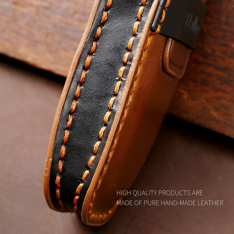 Hallmo Car Cowhide Leather Key Protective Cover Key Case for Ford Focus A Style(Brown) by Hallmo