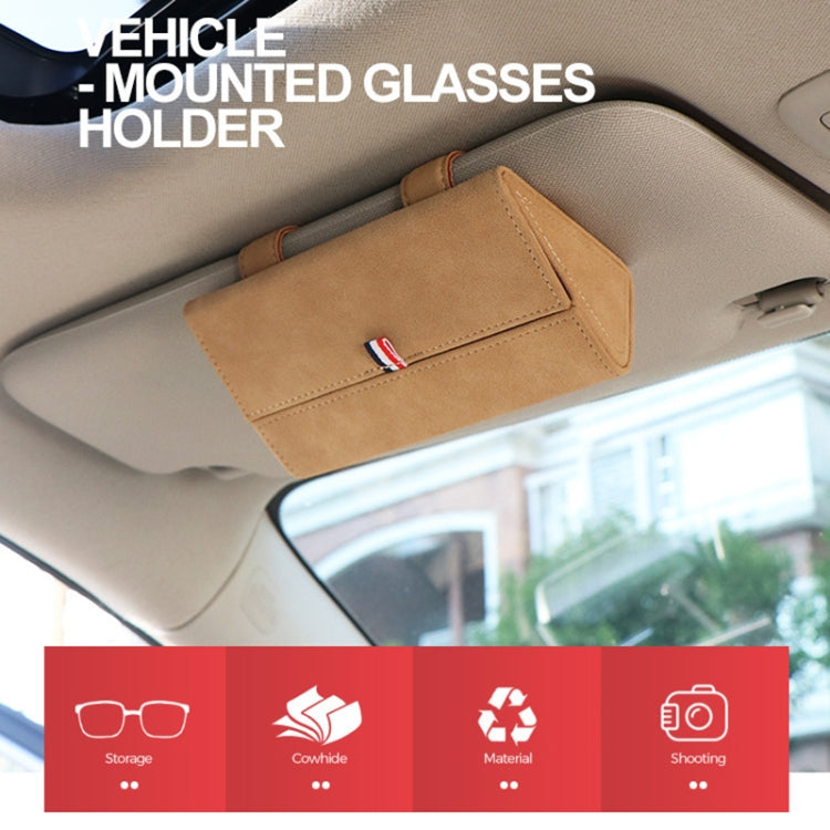 530 Car Glasses Storage Bag Glasses Box (Grey) by buy2fix