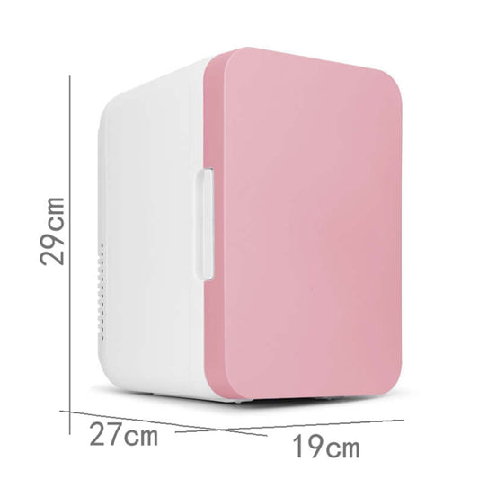 8L 37-48W Car / Home Mini Refrigerator, EU Plug(Pink) by buy2fix