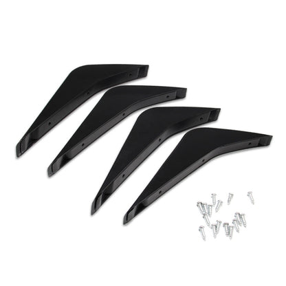 4 PCS Car Modified ABS Rear Wing Side Spoiler Lip for Chevrolet Corvette by buy2fix