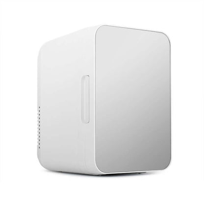 8L 37-48W Tempered Glass Panel Car / Home Mini Refrigerator US Plug(Silver) by buy2fix