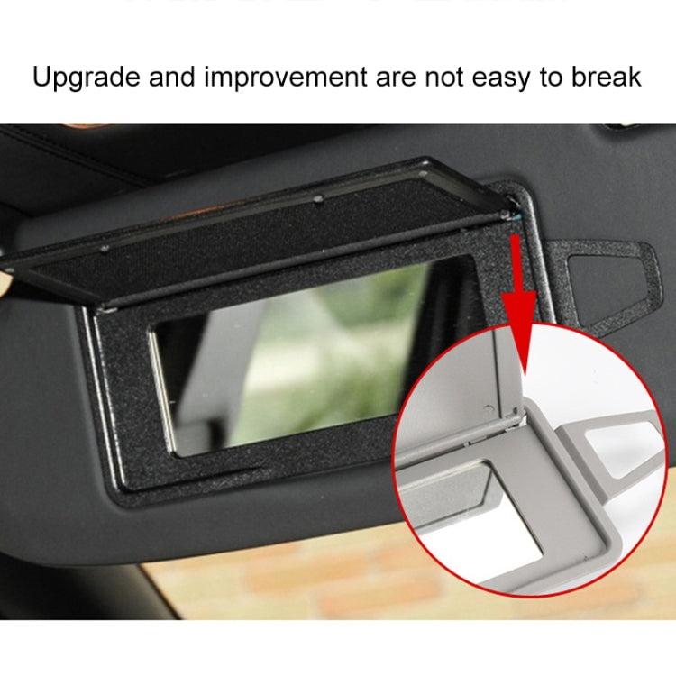 Car Front Row Right Sun Visor Makeup Mirror for Mercedes-Benz S Class W220 1998-2005, Left and Right Drive Universal (Beige) by buy2fix