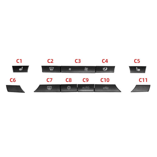 Car Air Conditioner Panel Switch Button 11-button 61319313923 for BMW F10 / F07 / F02 by buy2fix