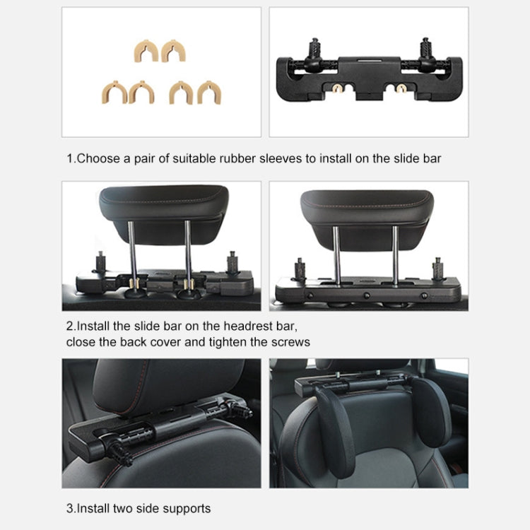 A02 Adjustable Car Auto U-shaped Memory Foam Neck Rest Cushion Seat Pillow (Beige) by buy2fix
