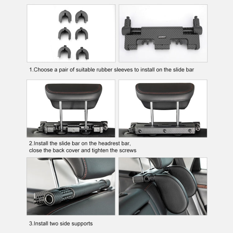 A03 Adjustable Car Auto U-shaped Memory Foam Neck Rest Cushion Seat Pillow (Red) by buy2fix