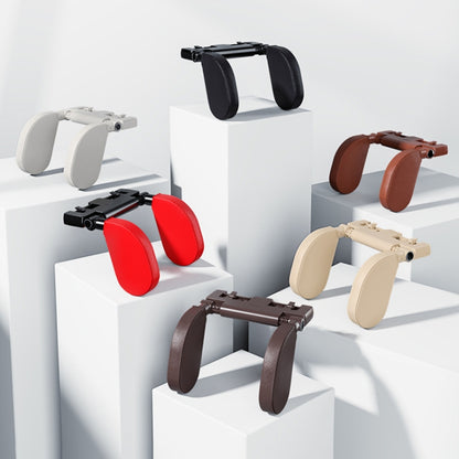 A05 Adjustable Car Auto U-shaped Memory Foam Neck Rest Cushion Seat Pillow with Hook & Mobile Phone Holder (Red) by buy2fix