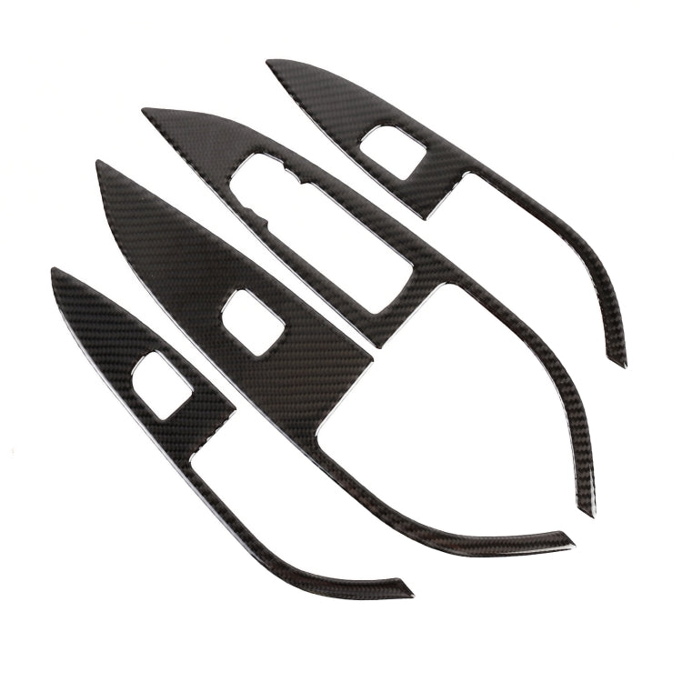 4 in 1 Car Carbon Fiber Window Lift Panel Decorative Sticker for Buick Regal 2017-2021 by buy2fix