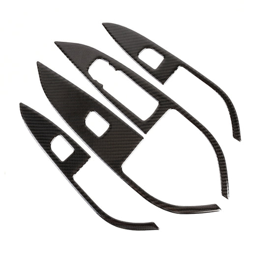 4 in 1 Car Carbon Fiber Window Lift Panel Decorative Sticker for Buick Regal 2017-2021 by buy2fix