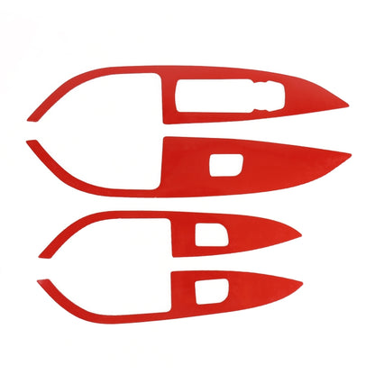 4 in 1 Car Carbon Fiber Window Lift Panel Decorative Sticker for Buick Regal 2017-2021 by buy2fix