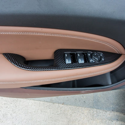 4 in 1 Car Carbon Fiber Window Lift Panel Decorative Sticker for Buick Regal 2017-2021 by buy2fix