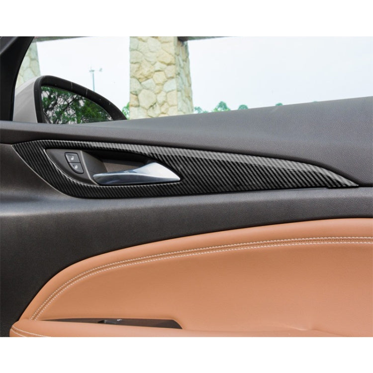 4 in 1 Car Carbon Fiber Inner Door Frame Decorative Sticker for Buick Regal 2017-2021 by buy2fix