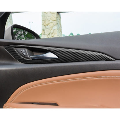 4 in 1 Car Carbon Fiber Inner Door Frame Decorative Sticker for Buick Regal 2017-2021 by buy2fix