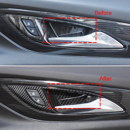 4 in 1 Car Carbon Fiber Inner Door Bowl Decorative Sticker for Buick Regal 2017-2021 by buy2fix
