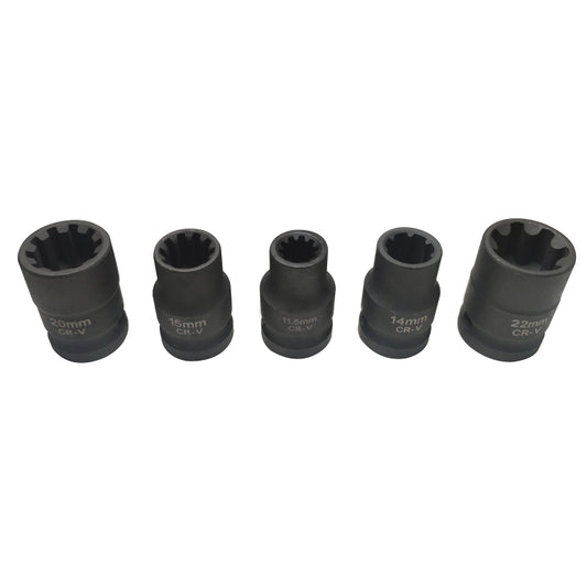 5 in 1 ZK-056 Car VAG Brake Caliper Socket Set for Volkswagen / Audi / Porsche by buy2fix