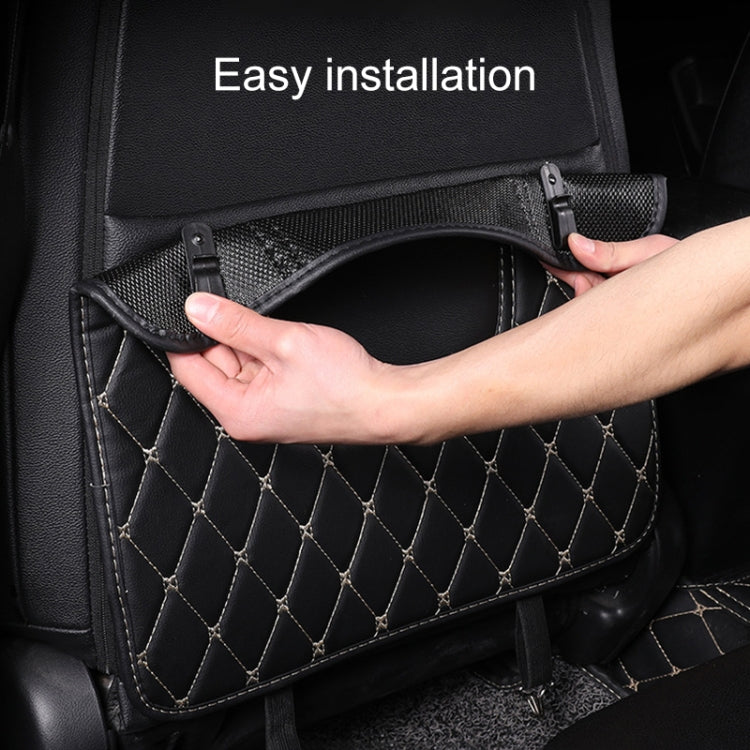 Car Half-inclusive Seat Back Anti-kick Mat Rear Anti-dirty Pad Small Size by buy2fix