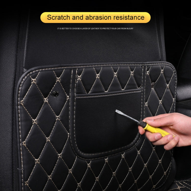 Car Half-inclusive Seat Back Anti-kick Mat Rear Anti-dirty Pad Small Size by buy2fix