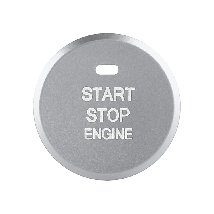 Car Engine Start Key Push Button Inner Ring Trim Sticker Decoration for Mazda Axela CX-30 2020 (Silver) by buy2fix