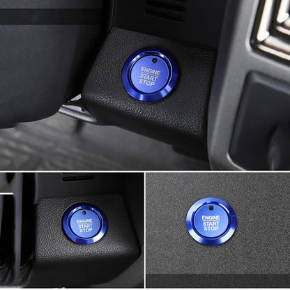 Car Engine Start Key Push Button Ring Trim Sticker Decoration for Ford F150 (Blue) by buy2fix