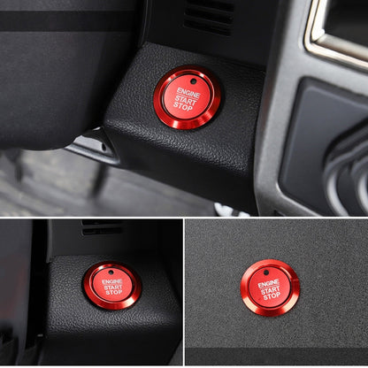 Car Engine Start Key Push Button Ring Trim Sticker Decoration for Ford F150 (Red) by buy2fix