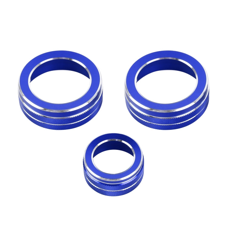 3 PCS Car Metal Air Conditioner Knob Case for Honda CR-V 2017-2021 (Blue) by buy2fix