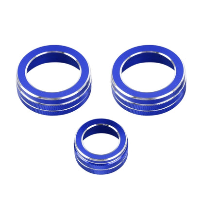 3 PCS Car Metal Air Conditioner Knob Case for Honda CR-V 2017-2021 (Blue) by buy2fix